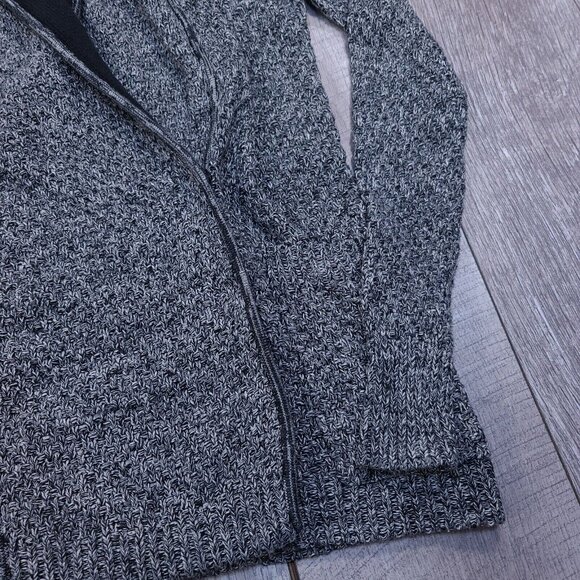 Lululemon Womens Post Practice Cardigan Sweater Size 6 Black Gray Grandpa W4D51S - Picture 3 of 5